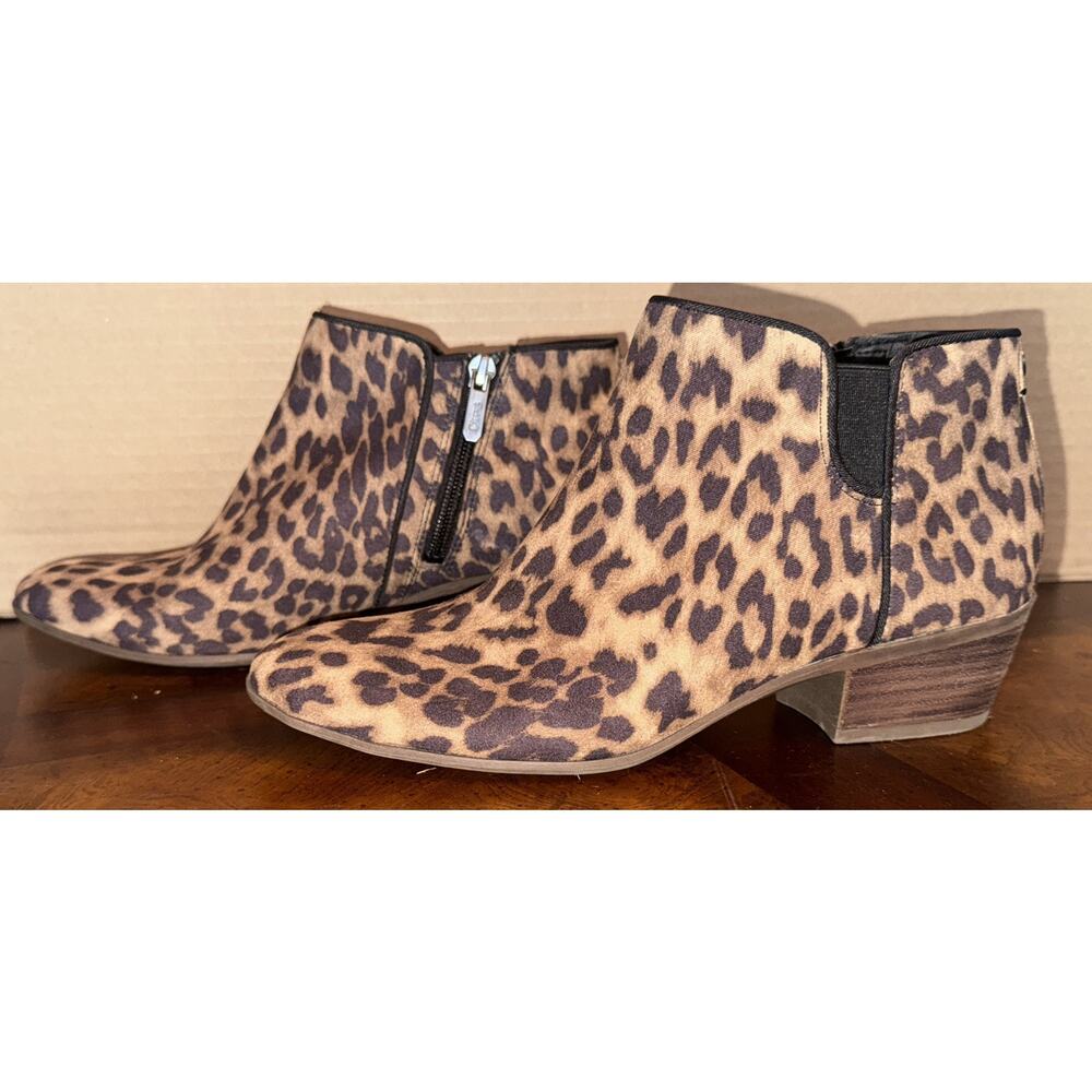 Circus by Sam Edelman Size 8 Ankle Cheeta Print Boot‎ Shoe